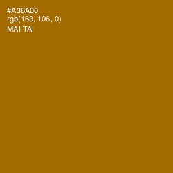 #A36A00 - Mai Tai Color Image