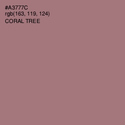 #A3777C - Coral Tree Color Image