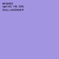#A394E2 - Dull Lavender Color Image