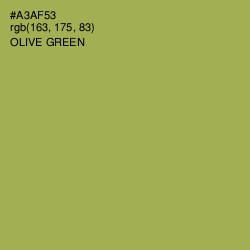 #A3AF53 - Olive Green Color Image