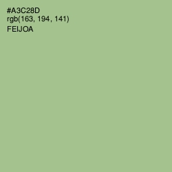 #A3C28D - Feijoa Color Image