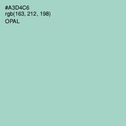 #A3D4C6 - Opal Color Image