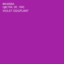 #A420A4 - Violet Eggplant Color Image