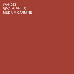 #A44033 - Medium Carmine Color Image