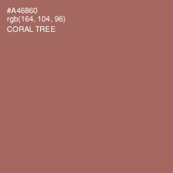 #A46860 - Coral Tree Color Image