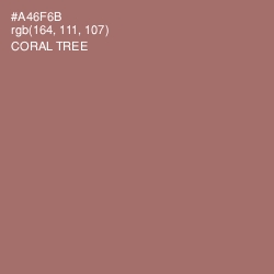 #A46F6B - Coral Tree Color Image