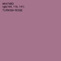 #A4748D - Turkish Rose Color Image