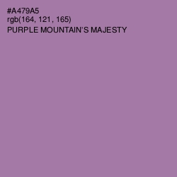 #A479A5 - Purple Mountain's Majesty Color Image