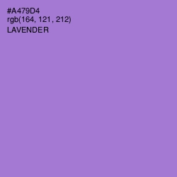 #A479D4 - Lavender Color Image