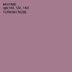 #A47A8E - Turkish Rose Color Image