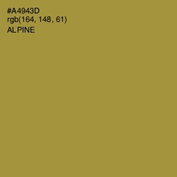 #A4943D - Alpine Color Image