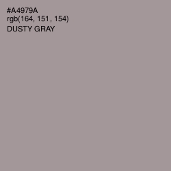 #A4979A - Dusty Gray Color Image