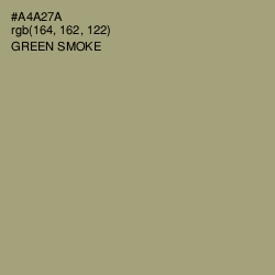 #A4A27A - Green Smoke Color Image