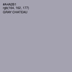 #A4A2B1 - Gray Chateau Color Image