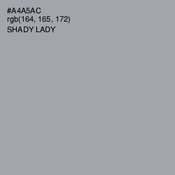 #A4A5AC - Shady Lady Color Image