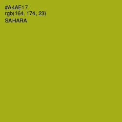#A4AE17 - Sahara Color Image