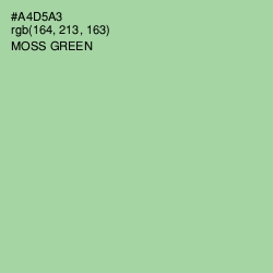 #A4D5A3 - Moss Green Color Image