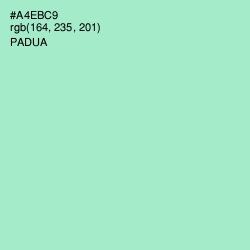 #A4EBC9 - Padua Color Image