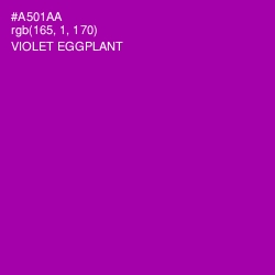 #A501AA - Violet Eggplant Color Image