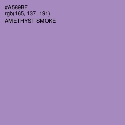#A589BF - Amethyst Smoke Color Image