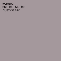 #A5989C - Dusty Gray Color Image