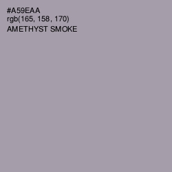#A59EAA - Amethyst Smoke Color Image