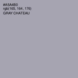#A5A4B0 - Gray Chateau Color Image