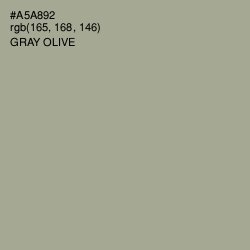 #A5A892 - Gray Olive Color Image
