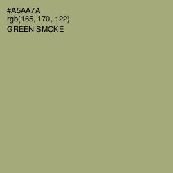 #A5AA7A - Green Smoke Color Image
