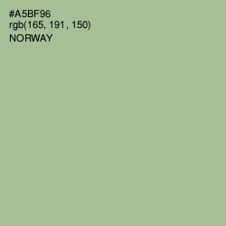 #A5BF96 - Norway Color Image