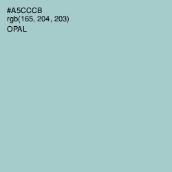 #A5CCCB - Opal Color Image