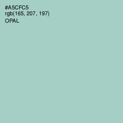 #A5CFC5 - Opal Color Image