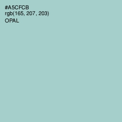 #A5CFCB - Opal Color Image
