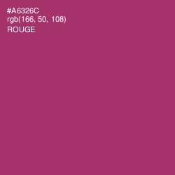 #A6326C - Rouge Color Image