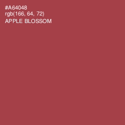 #A64048 - Apple Blossom Color Image