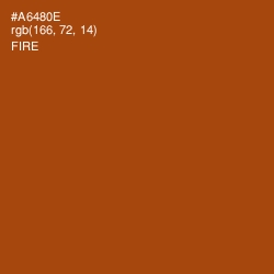 #A6480E - Fire Color Image