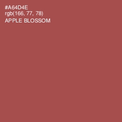 #A64D4E - Apple Blossom Color Image