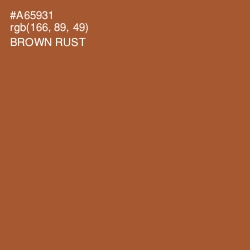 #A65931 - Brown Rust Color Image