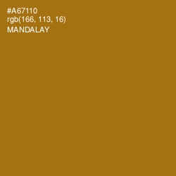 #A67110 - Mandalay Color Image