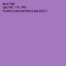 #A677BE - Purple Mountain's Majesty Color Image