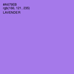 #A679EB - Lavender Color Image
