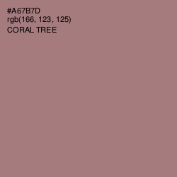 #A67B7D - Coral Tree Color Image