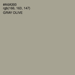 #A6A393 - Gray Olive Color Image