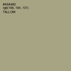 #A6A483 - Tallow Color Image