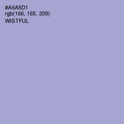 #A6A5D1 - Wistful Color Image