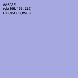 #A6A8E1 - Biloba Flower Color Image