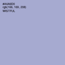 #A6A9D0 - Wistful Color Image