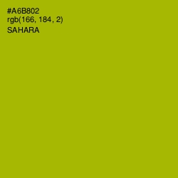 #A6B802 - Sahara Color Image