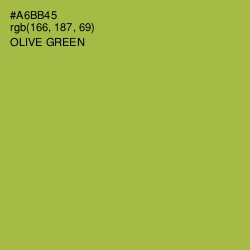 #A6BB45 - Olive Green Color Image