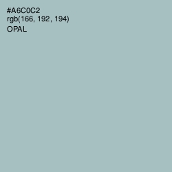 #A6C0C2 - Opal Color Image